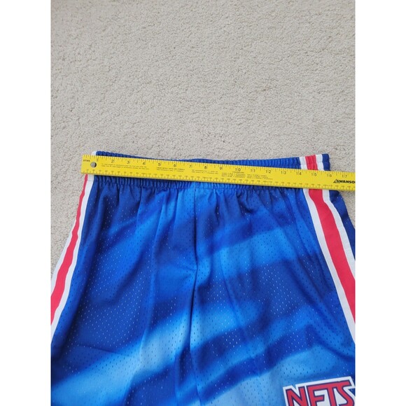 NWT Men's Blue New Jersey NETS Hardwood Classic 1990/91 Swingman Shorts Large - Picture 5 of 13